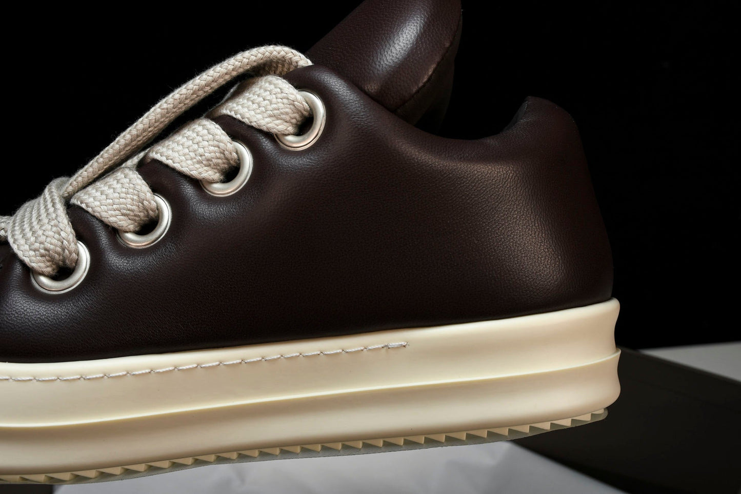 Rick Owens Luxor Jumbo Lace Padded Low 'Dark Brown'