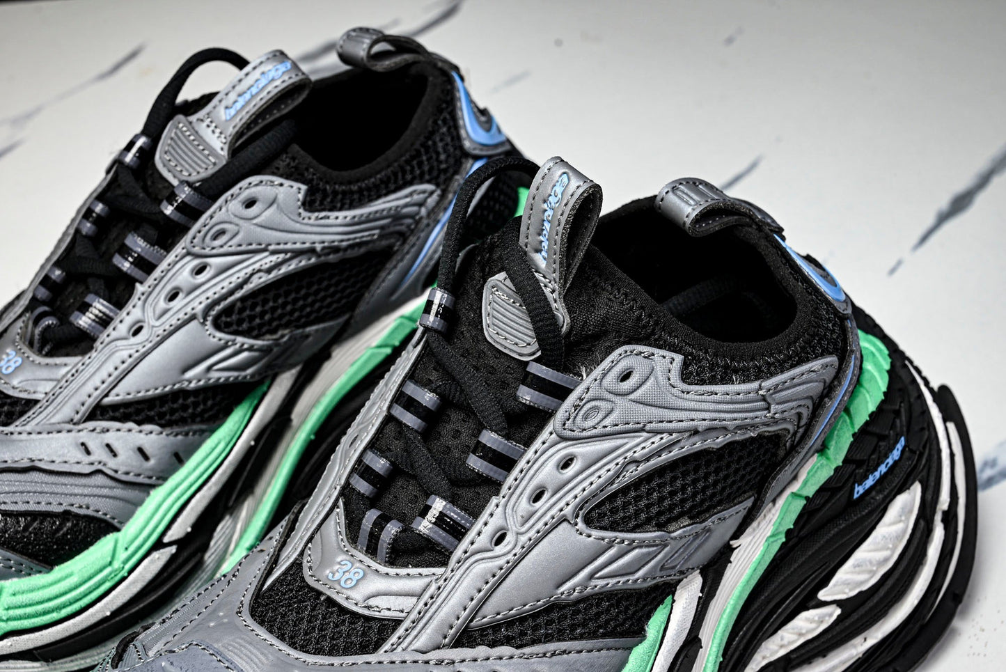 Вalenciaga Platform Sneaker 'Black Green Grey'