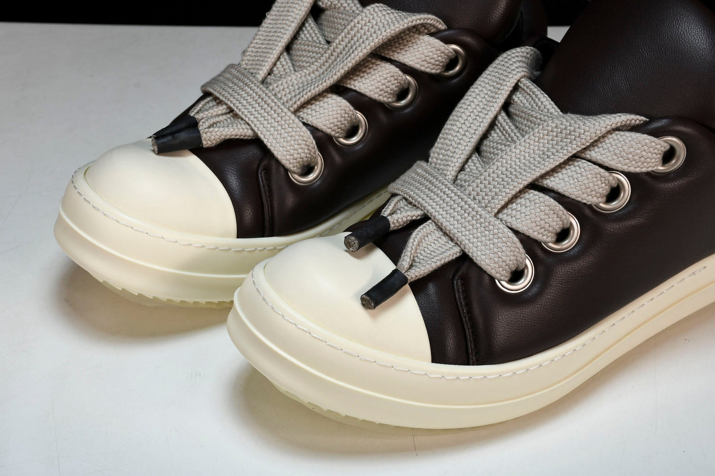 Rick Owens Luxor Jumbo Lace Padded Low 'Dark Brown'
